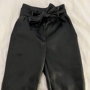 Wilfred Faux Leather Tie Pant